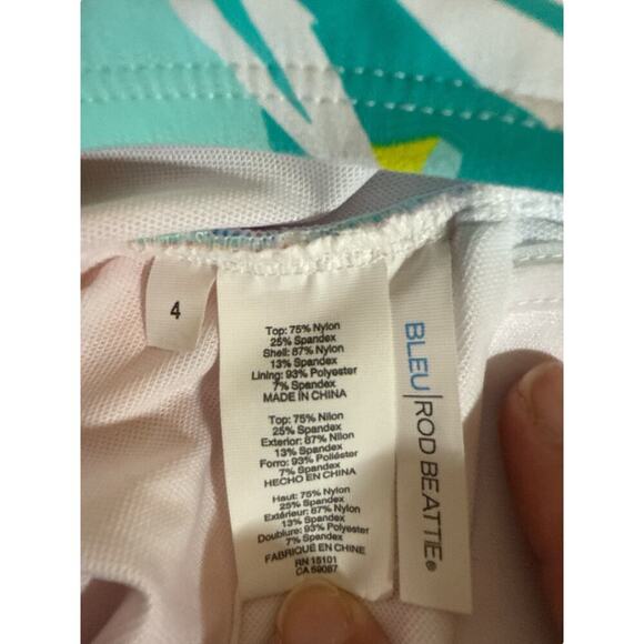 Bleu Rod Beattie Women's Summer Swim Beach Halter Tankini Top Size 4 Multi NWT - Picture 6 of 6